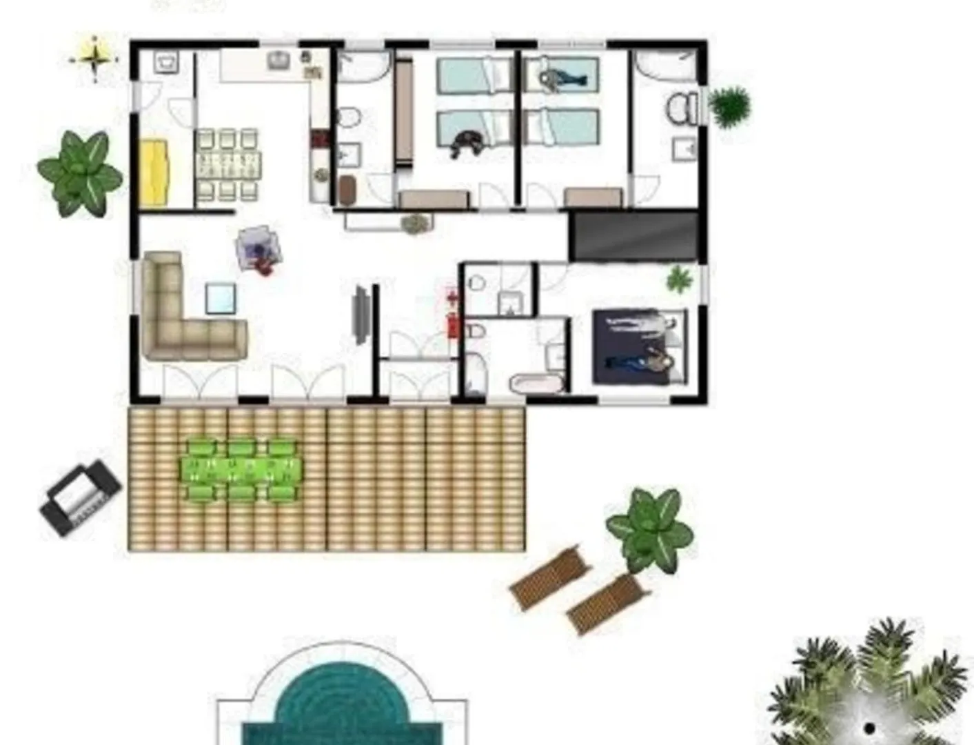 Ferienhaus Villa Vista Verde Mit Pool Und Garten Sa Pobla 0*,