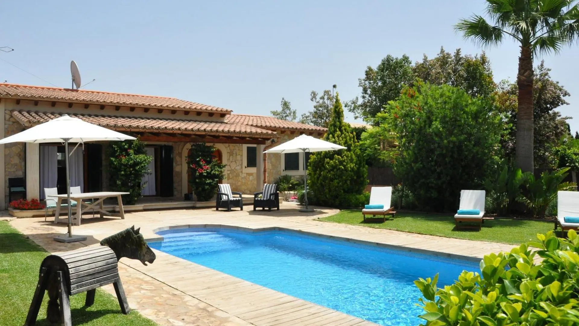 Prázdninový dům Ferienhaus Villa Vista Verde Mit Pool Und Garten Sa Pobla Španělsko